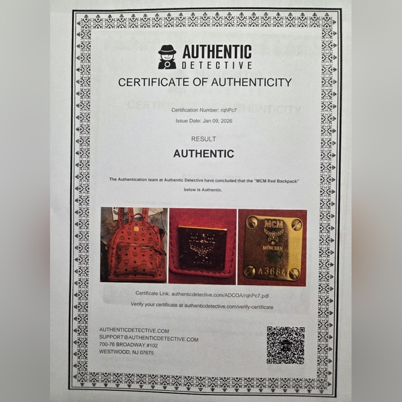 MCM Red Backpack - Picture 2 of 10